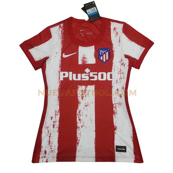 primera camiseta atletico madrid 2021 2022 rojo blanco mujer