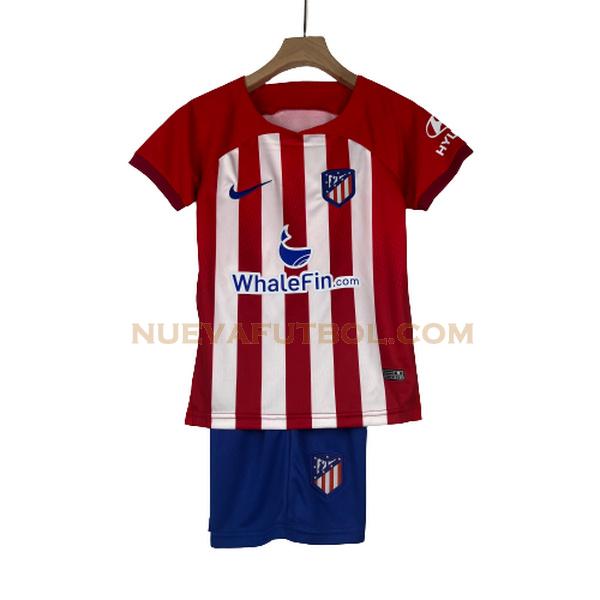 primera camiseta atletico madrid 2023 2024 rojo blanco niño