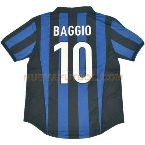 primera camiseta baggio 10 inter milan 1998-1999 hombre