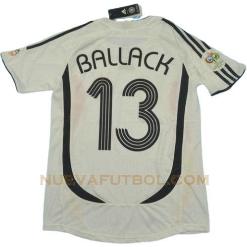 primera camiseta ballack 13 alemania copa mundial 2006 hombre
