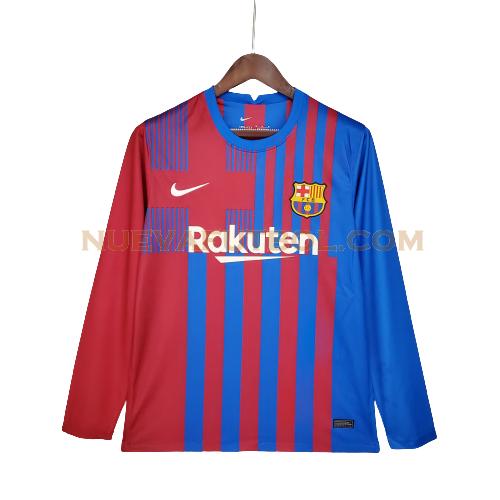 primera camiseta barcelona ml 2021 2022 rojo azul hombre
