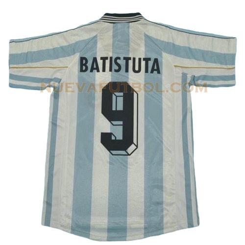 primera camiseta batistuta 9 argentina copa mundial 1998 hombre