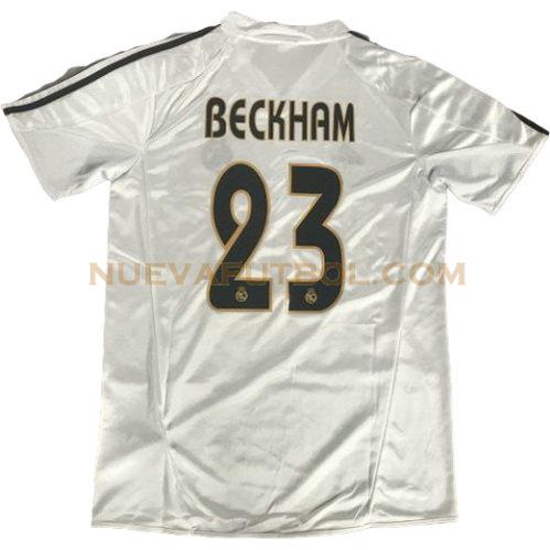 primera camiseta beckham 23 real madrid 2003-2004 hombre