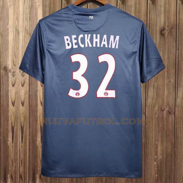 primera camiseta beckham 32 paris saint germain 2012-2013 azul