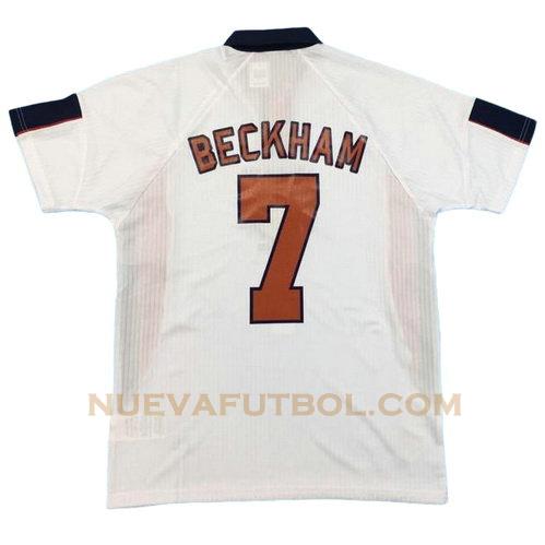 primera camiseta beckham 7 inglaterra 1998 hombre