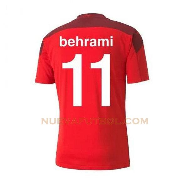 primera camiseta behrami 11 suiza 2020-2021 rojo hombre