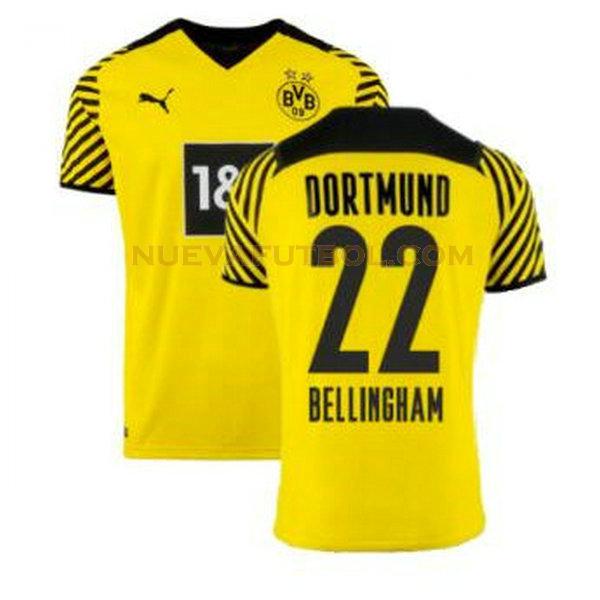 primera camiseta bellingham 22 borussia dortmund 2021 2022 amarillo hombre
