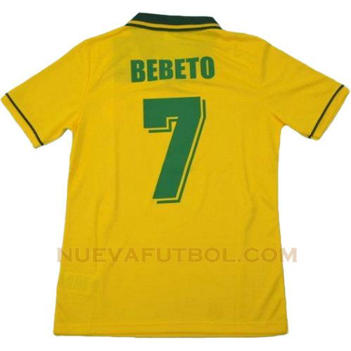 primera camiseta bereto 7 brasil copa mundial 1994 hombre