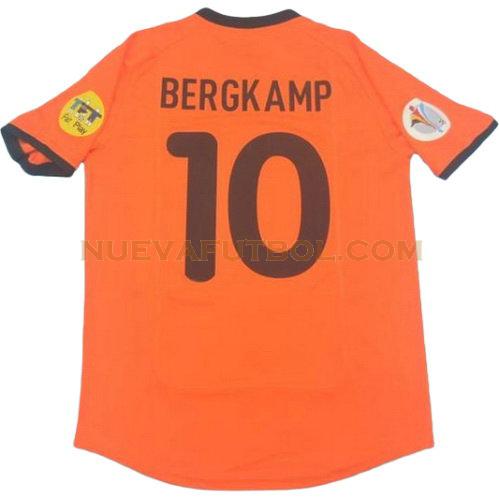 primera camiseta bergkamp 10 países bajos 2000 hombre