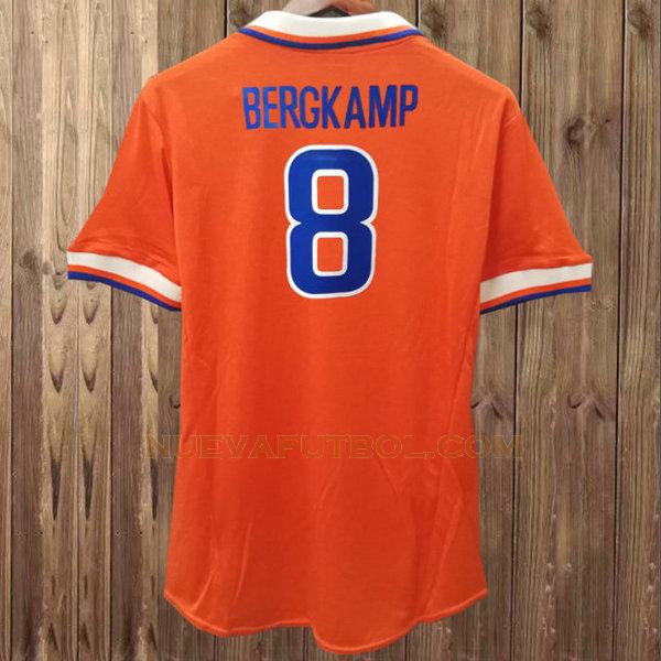 primera camiseta bergkamp 8 países bajos 1997 naranja