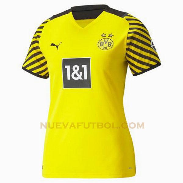 primera camiseta borussia dortmund 2021 2022 amarillo mujer