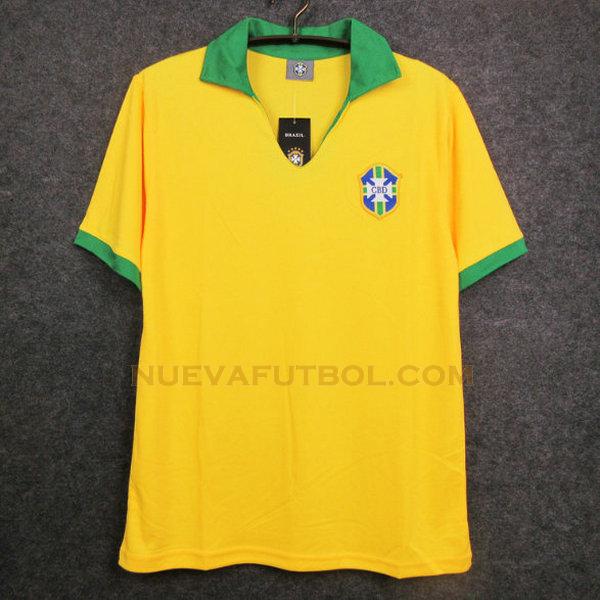 primera camiseta brasil 1957 yellow hombre