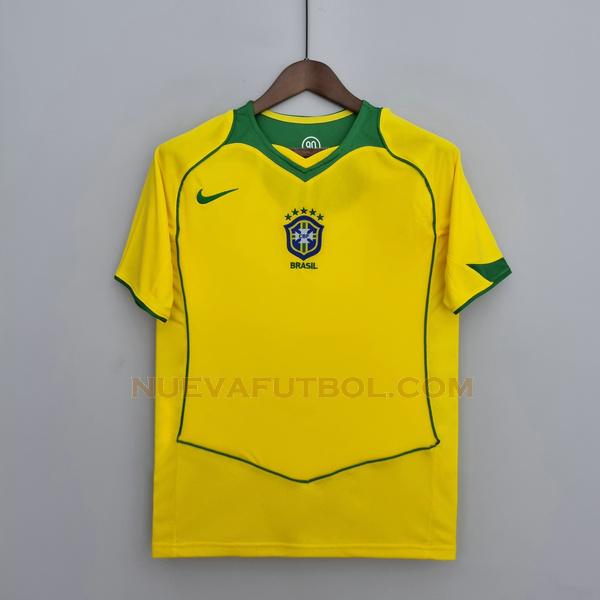 primera camiseta brasil 2004 2006 amarillo hombre