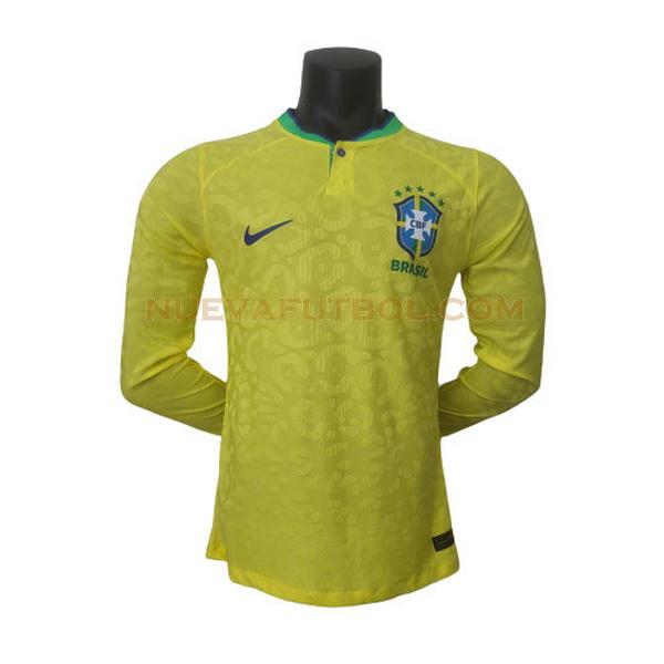 primera camiseta brasil player ml 2022 amarillo hombre