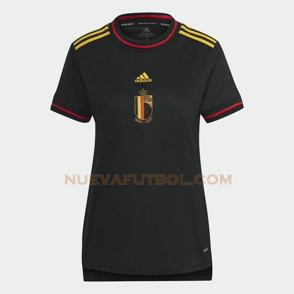 primera camiseta bélgica euro 2022 negro mujer
