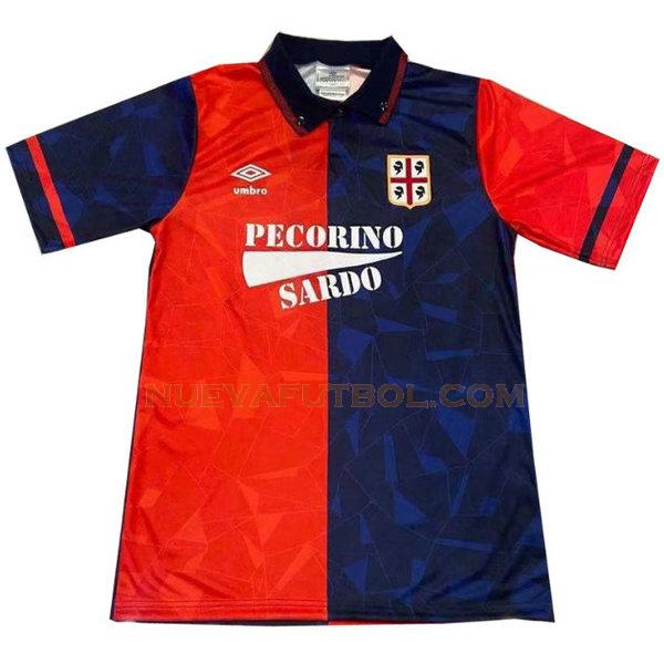 primera camiseta cagliari calcio 1992-1993 rojo hombre
