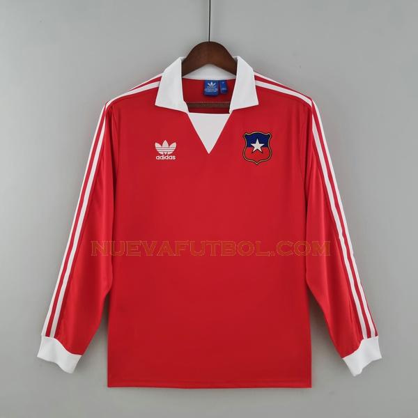 primera camiseta chile ml 1982 rojo hombre