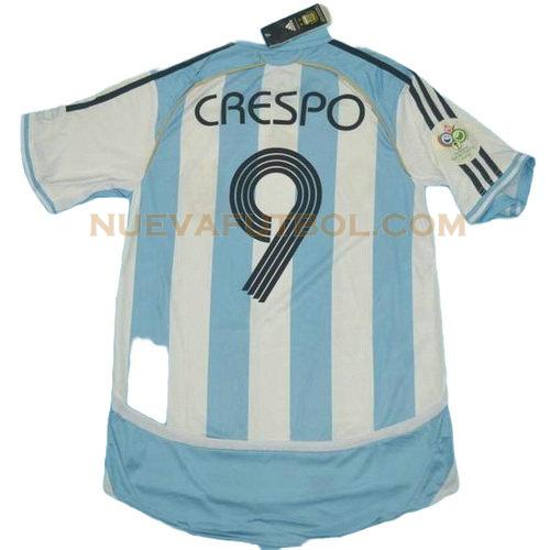 primera camiseta crespo 9 argentina copa mundial 2006 hombre