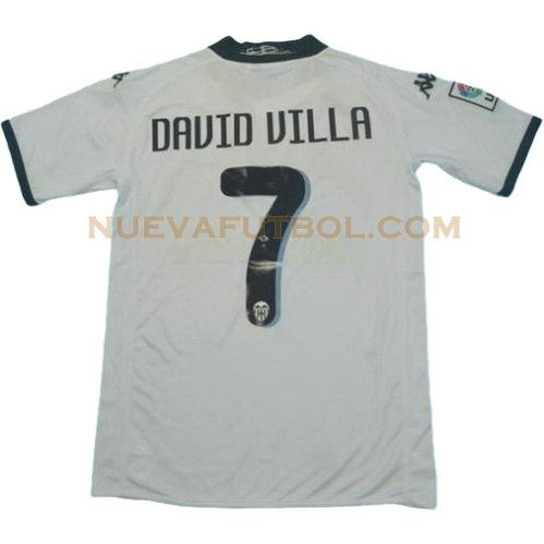 primera camiseta david villa 7 valencia 2009-2010 hombre