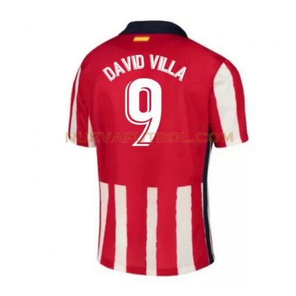 primera camiseta david villa 9 atletico madrid 2020-2021 hombre