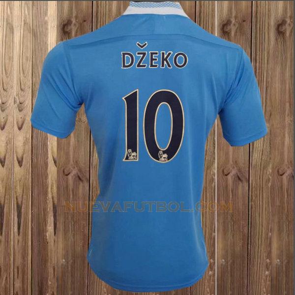 primera camiseta dzeko 10 manchester city 2011-2012 azul hombre