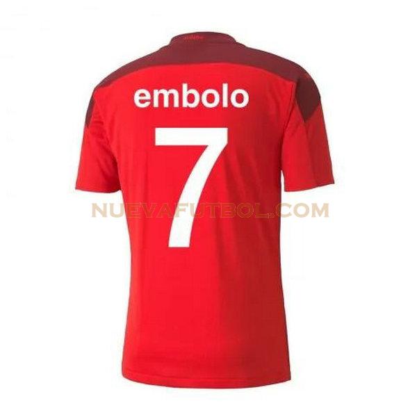 primera camiseta embolo 7 suiza 2020-2021 rojo hombre