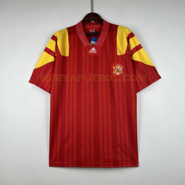 primera camiseta españa 1992 1994 rojo hombre