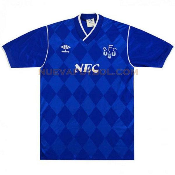 primera camiseta everton 1986-1987 azul hombre