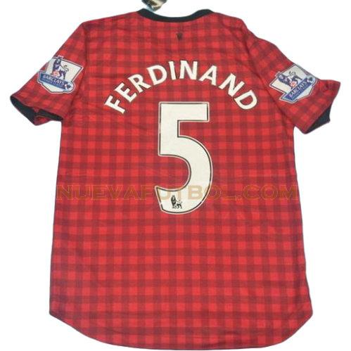 primera camiseta ferdinand 5 manchester united 2012-2013 hombre
