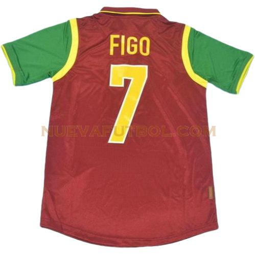 primera camiseta figo 7 portugal copa mundial 1998 hombre
