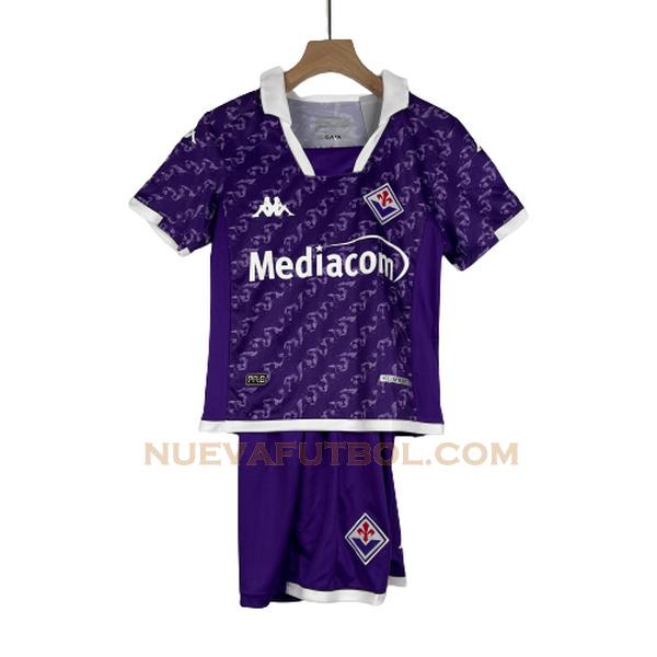 primera camiseta fiorentina 2023 2024 purple niño