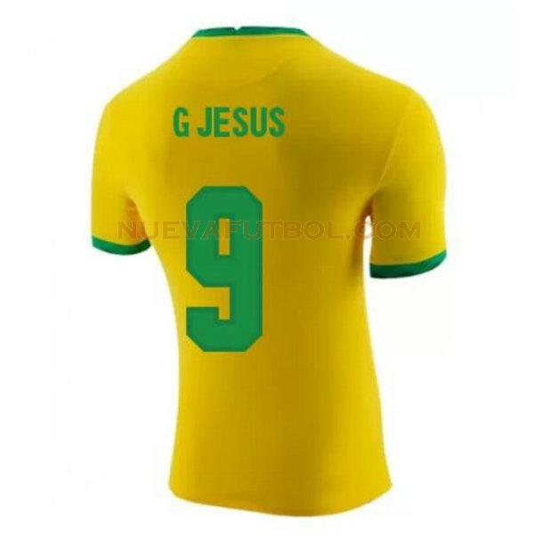 primera camiseta g jesus 9 brasil 2020-2021 amarillo hombre