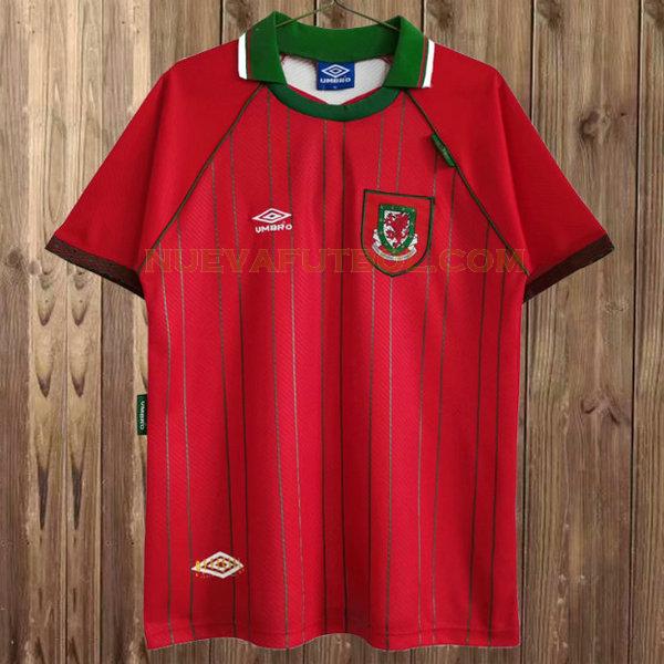 primera camiseta galles 1994-1996 rojo hombre