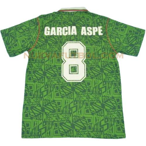 primera camiseta garcia aspe 8 méxico copa mundial 1994 hombre
