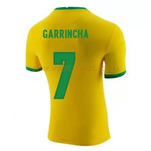 primera camiseta garrincha 7 brasil 2020-2021 amarillo hombre