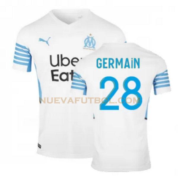 primera camiseta germain 28 marsella 2021 2022 blanco hombre