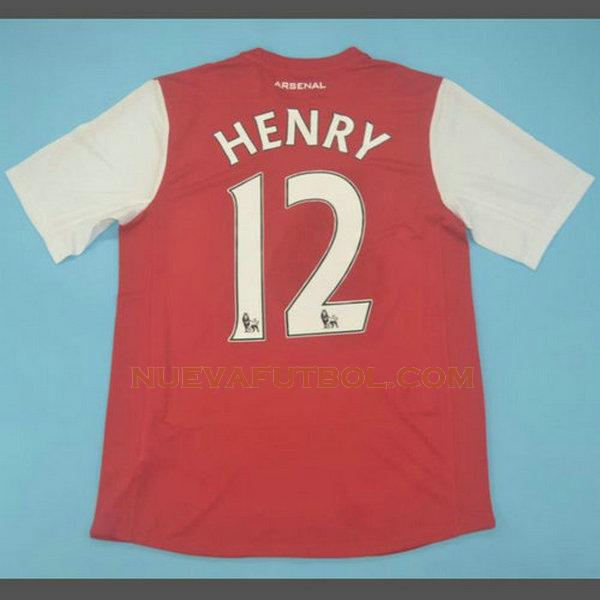 primera camiseta henry 12 arsenal 2011-2012 rojo hombre