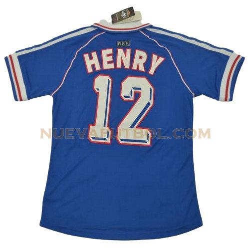 primera camiseta henry 12 francia copa mundial 1998 hombre