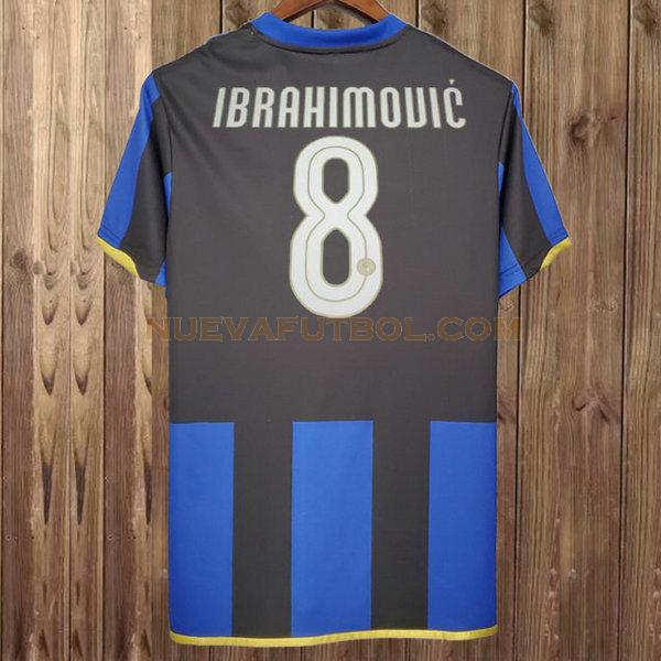 primera camiseta ibrahimouic 8 inter milan 2008-2009 azul hombre