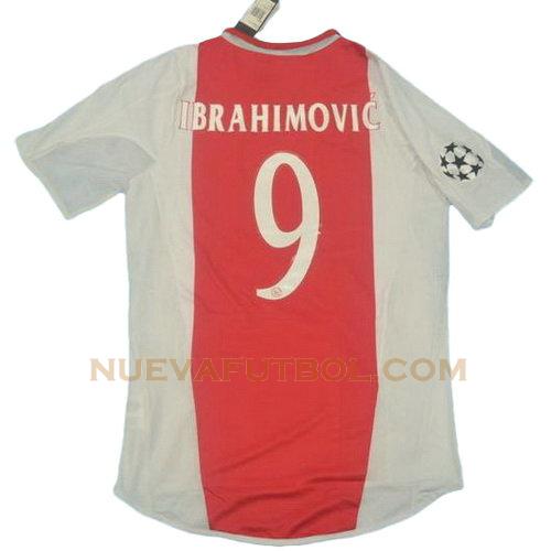 primera camiseta ibrahimovic 9 ajax 2004-2005 hombre