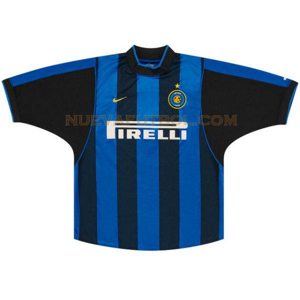 primera camiseta inter milan 2000-2001 azul hombre