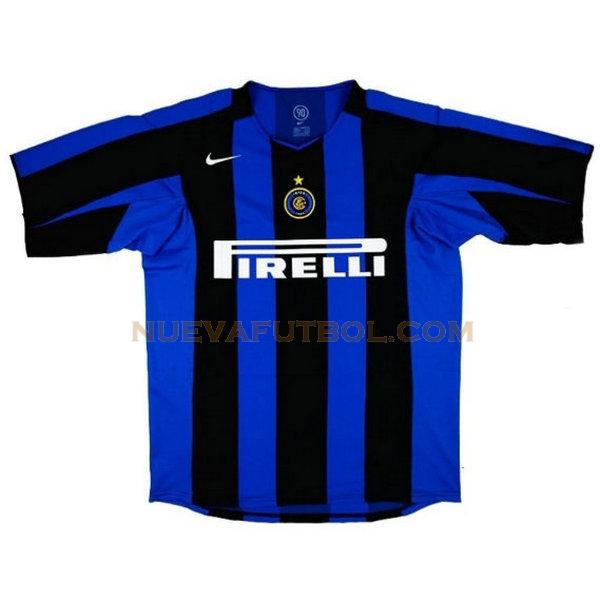 primera camiseta inter milan 2004-2005 azul hombre