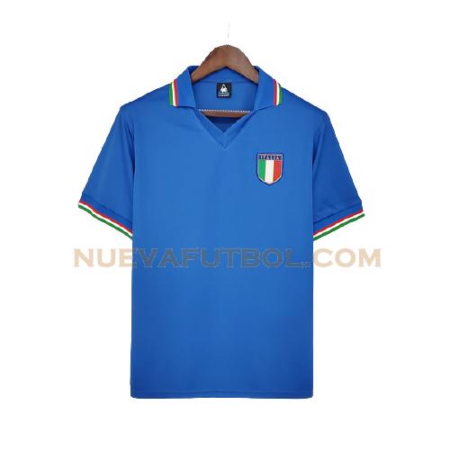 primera camiseta italia 1982 azul hombre