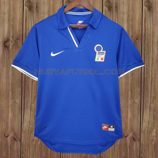 primera camiseta italia 1998 azul hombre