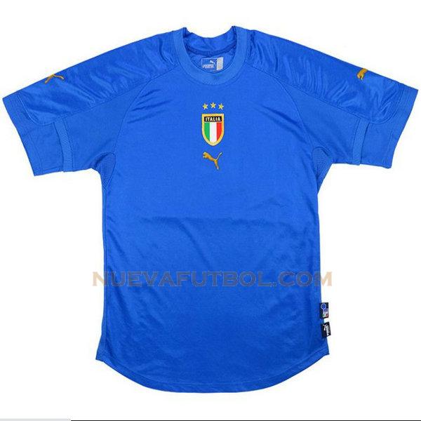 primera camiseta italia 2004 azul hombre