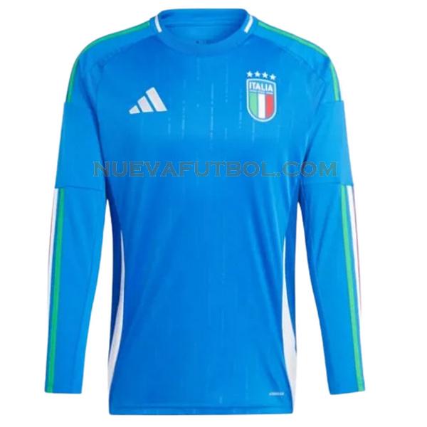 primera camiseta italia ml 2024 azul hombre