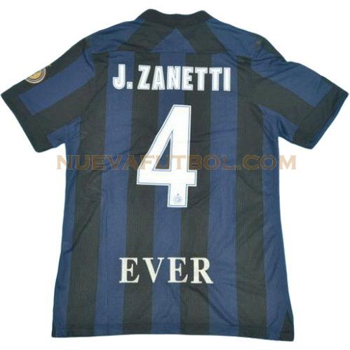 primera camiseta j.zanetti 4 inter milan 2013-2014 hombre