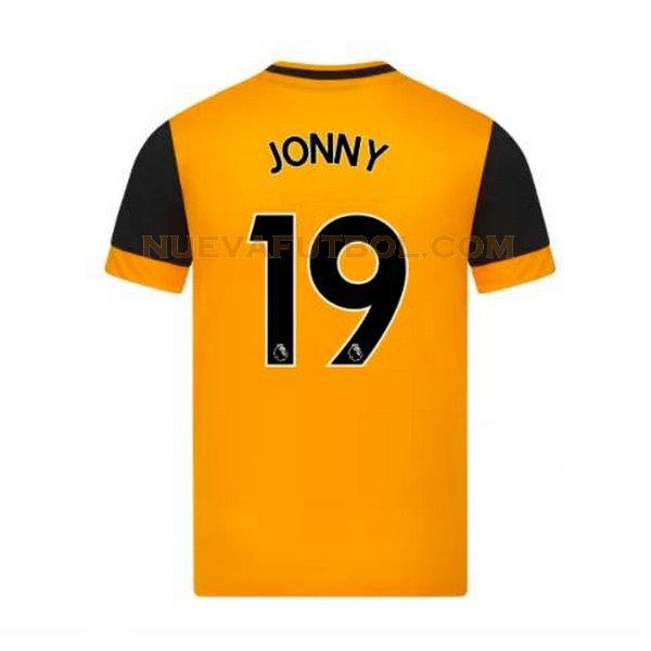 primera camiseta jonny 19 wolves 2020-2021 amarillo hombre