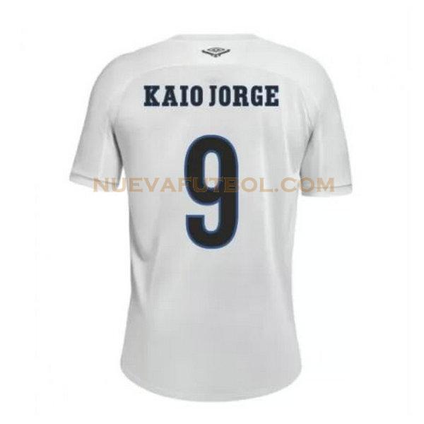 primera camiseta kaio jorge 9 santos fc 2020-2021 blanco hombre