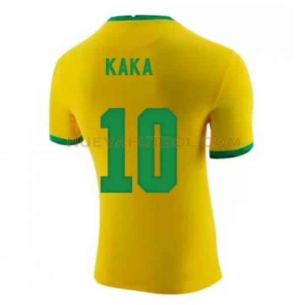 primera camiseta kaka 10 brasil 2020-2021 amarillo hombre